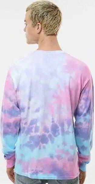 Colortone 2000 Tie Dyed Long Sleeve t Shirt Cotton Candy