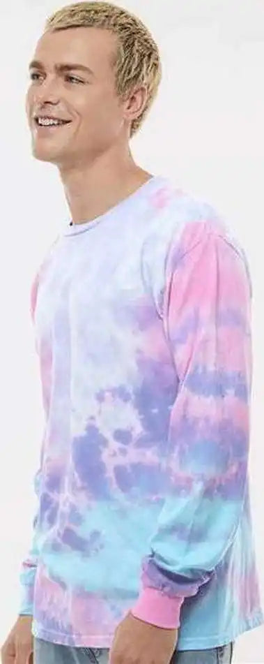 Colortone 2000 Tie Dyed Long Sleeve t Shirt Cotton Candy