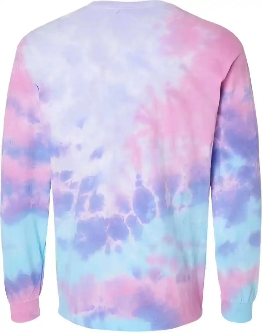 Colortone 2000 Tie Dyed Long Sleeve t Shirt Cotton Candy