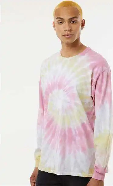 Colortone 2000 Tie-dyed Long Sleeve T-shirt - Desert Rose