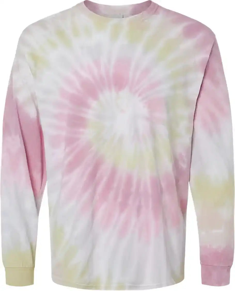 Colortone 2000 Tie-dyed Long Sleeve T-shirt - Desert Rose