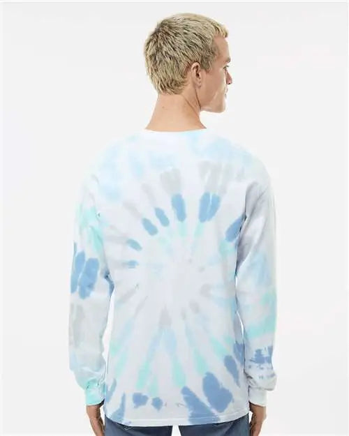 Colortone 2000c Tie-dyed Long Sleeve T-shirt - 2000 - Glacier