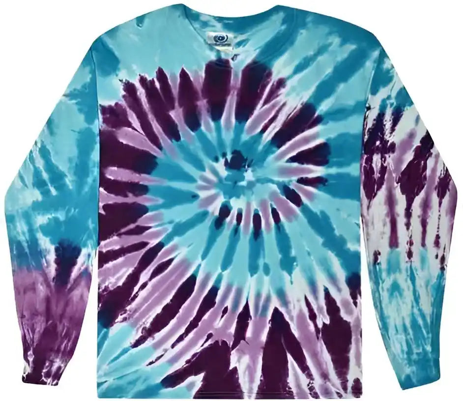 Colortone 2000y Youth Tie Dyed Long Sleeve t Shirt Barbados