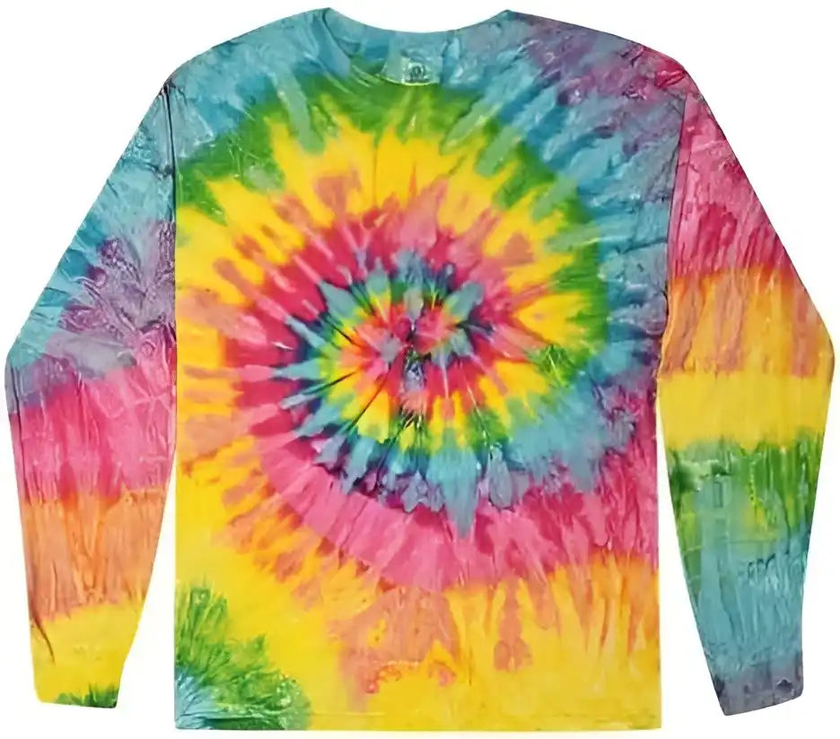 Colortone 2000y Youth Tie Dyed Long Sleeve t Shirt Saturn