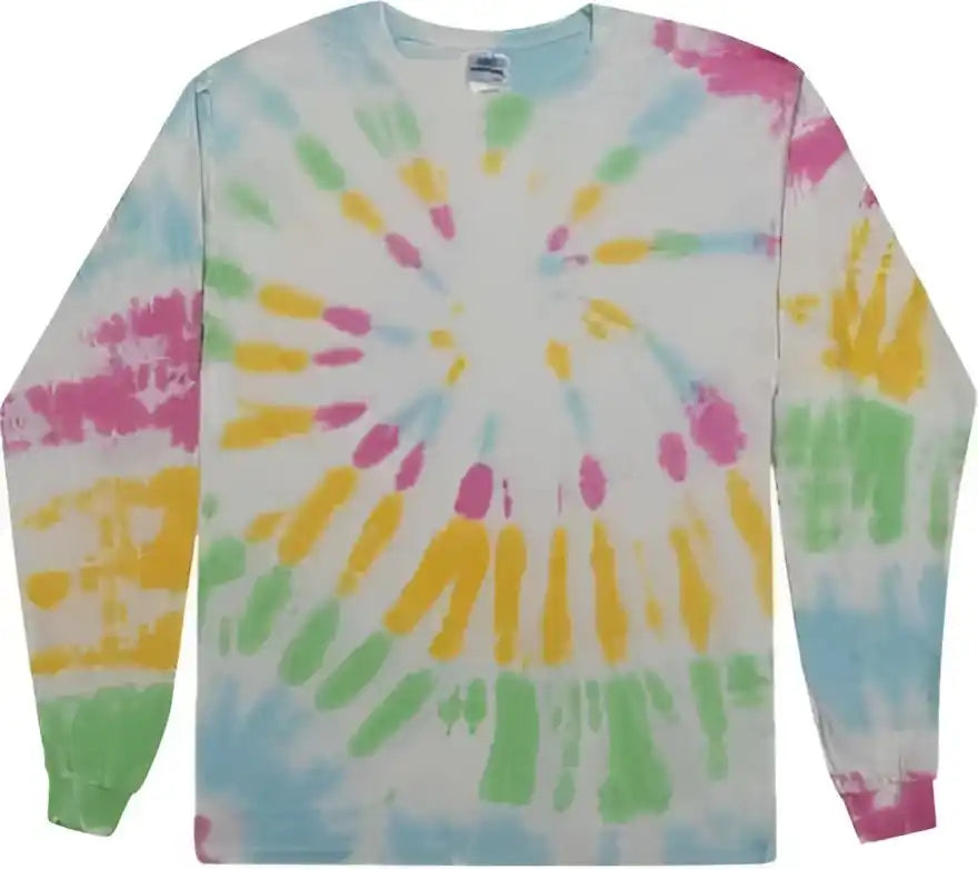 Colortone 2000y Youth Tie Dyed Long Sleeve t Shirt Yosemite