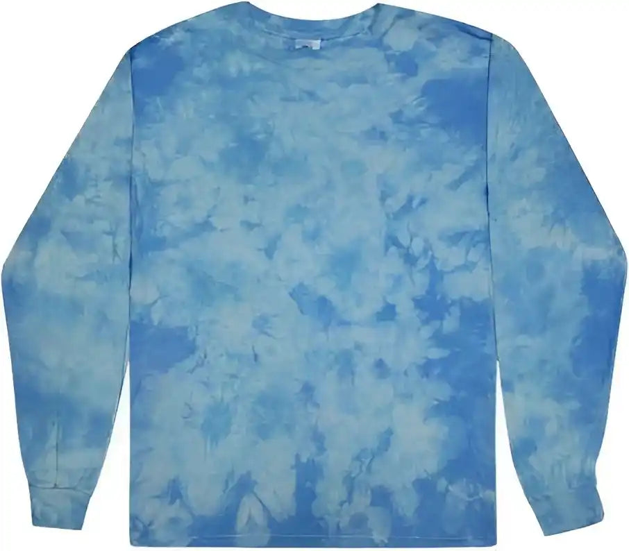 Colortone 2390 Crystal Wash Long Sleeve t Shirt Carolina Blue