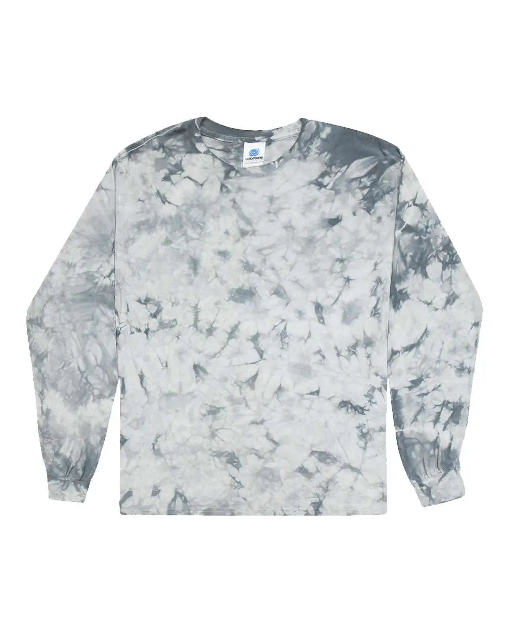 Colortone 2390c Crystal Wash Long Sleeve T-shirt - 2390 - Silver - Adult s