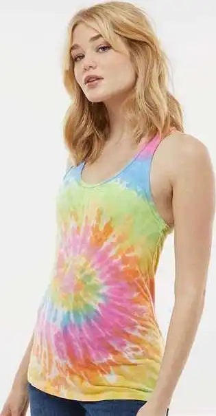Colortone 3400 Tie-dyed Racerback Tank Top - Eternity