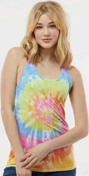 Colortone 3400 Tie-dyed Racerback Tank Top - Eternity