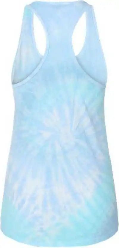 Colortone 3400 Tie Dyed Racerback Tank Top Lagoon