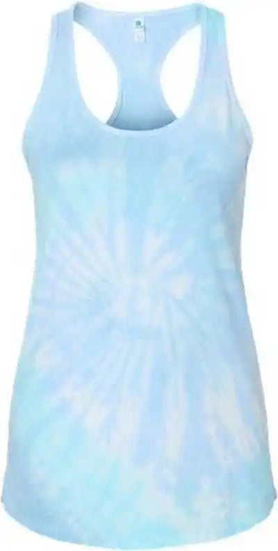 Colortone 3400 Tie Dyed Racerback Tank Top Lagoon