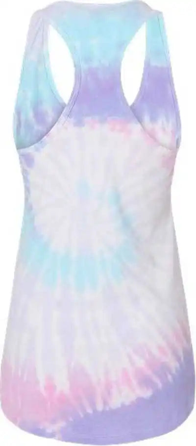 Colortone 3400 Tie Dyed Racerback Tank Top Unicorn