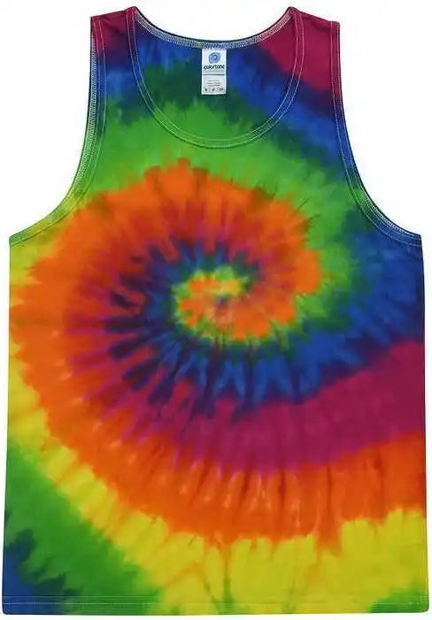 Colortone 3500 Tie Dyed Tank Top Moondance