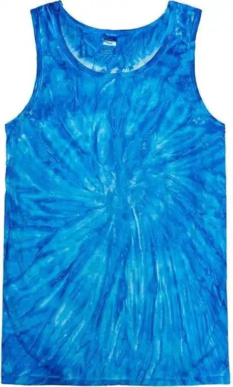 Colortone 3500 Tie Dyed Tank Top Neon Blueberry