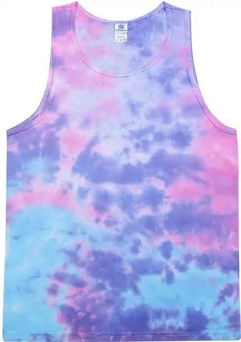 Colortone 3500 Unisex Tie Dyed Tank Top Cotton Candy