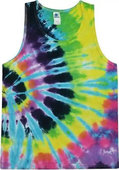 Colortone 3500 Unisex Tie Dyed Tank Top Flashback
