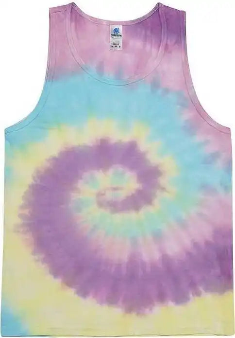 Colortone 3500 Unisex Tie Dyed Tank Top Jellybean