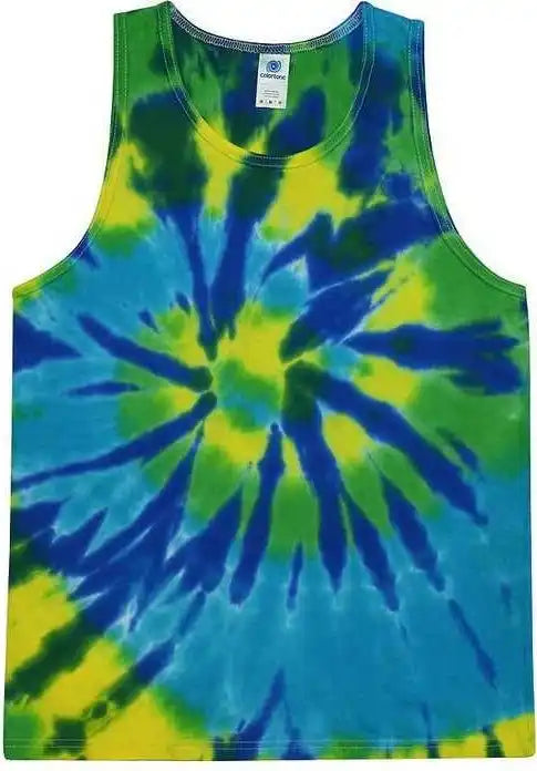 Colortone 3500 Unisex Tie Dyed Tank Top Karma