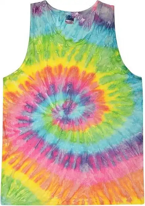 Colortone 3500 Unisex Tie Dyed Tank Top Saturn