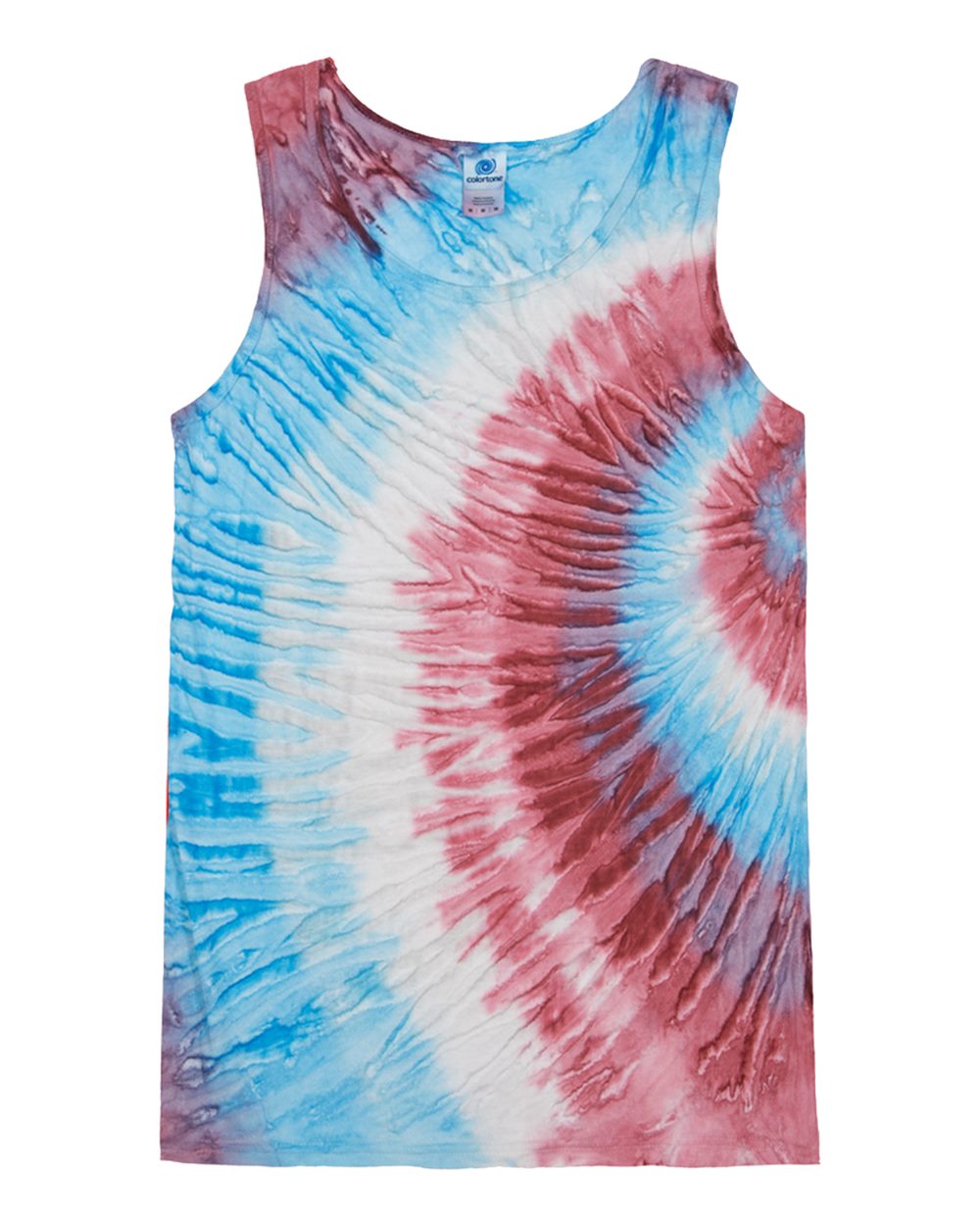 Colortone 3500c Unisex Tie-dyed Tank Top - Fire Cracker