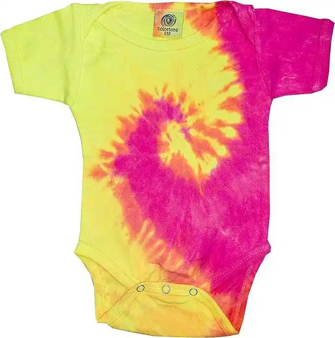 Colortone 5100 Infant Tie Dyed Onesie Fluorescent Swirl