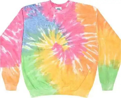 Colortone 8100 Tie-dyed Fleece Crewneck Sweatshirt - Eternity