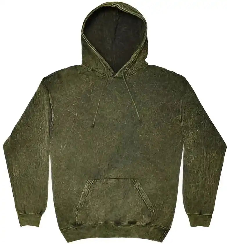 Colortone 8300 Mineral Wash Hooded Sweatshirt Dark Green