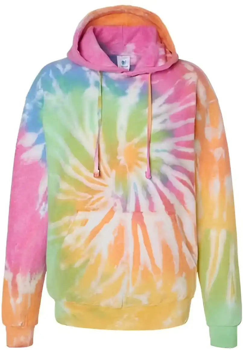 Colortone 8600 Tie Dyed Cloud Fleece Hooded Sweatshirt Eternity