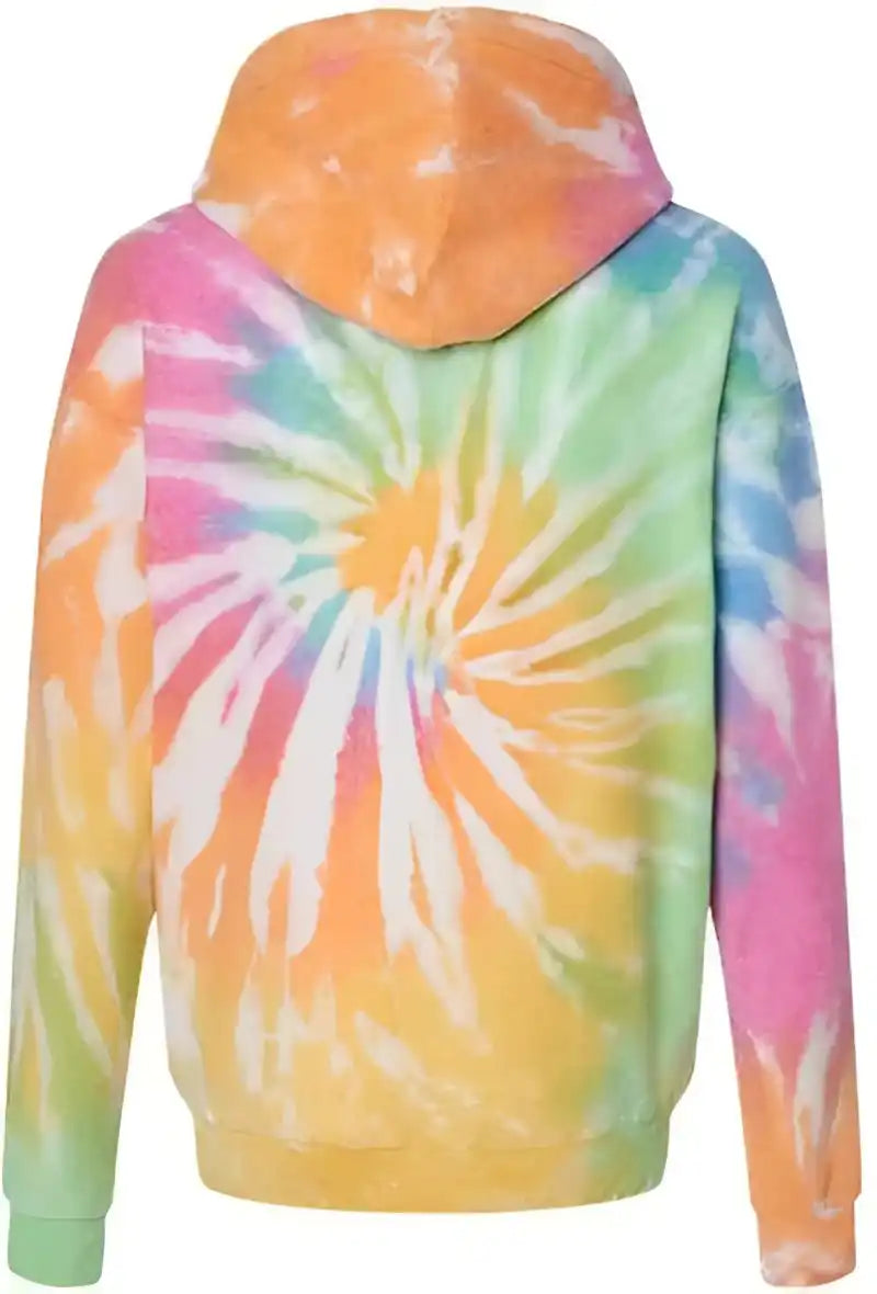 Colortone 8600 Tie Dyed Cloud Fleece Hooded Sweatshirt Eternity