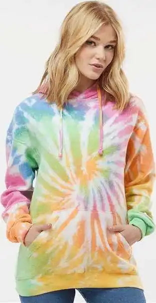 Colortone 8600 Tie Dyed Cloud Fleece Hooded Sweatshirt Eternity