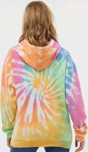 Colortone 8600 Tie Dyed Cloud Fleece Hooded Sweatshirt Eternity