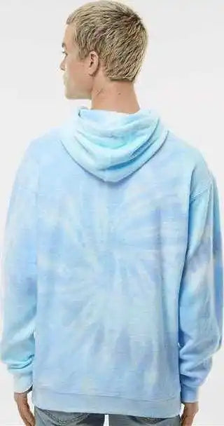 Colortone 8600 Tie Dyed Cloud Fleece Hooded Sweatshirt Lagoon