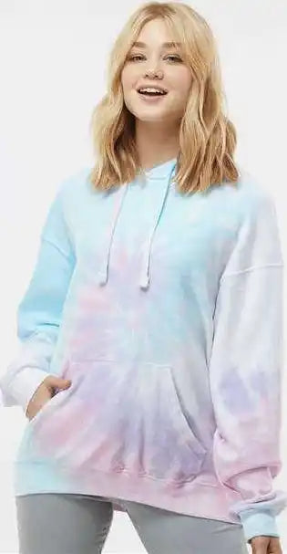 Colortone 8600 Tie Dyed Cloud Fleece Hooded Sweatshirt Unicorn
