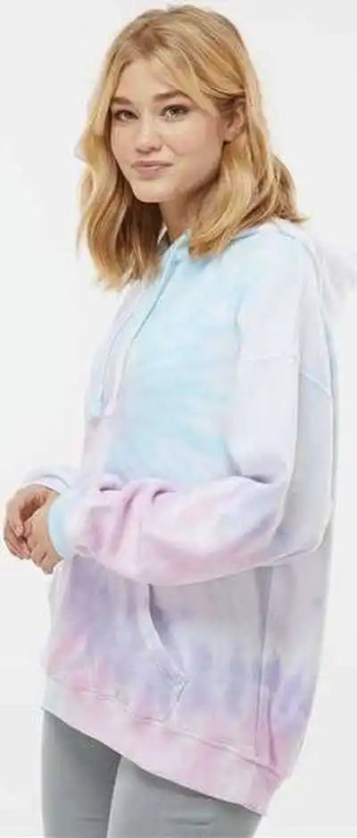 Colortone 8600 Tie Dyed Cloud Fleece Hooded Sweatshirt Unicorn