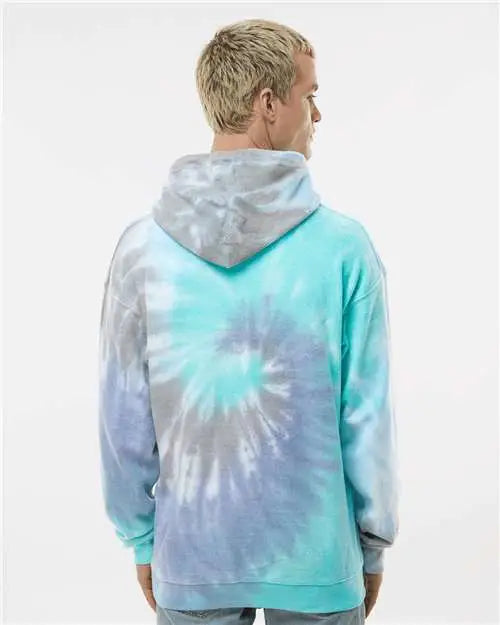 Colortone 8600c Tie-dyed Cloud Fleece Hooded Sweatshirt - 8600 - Glacier