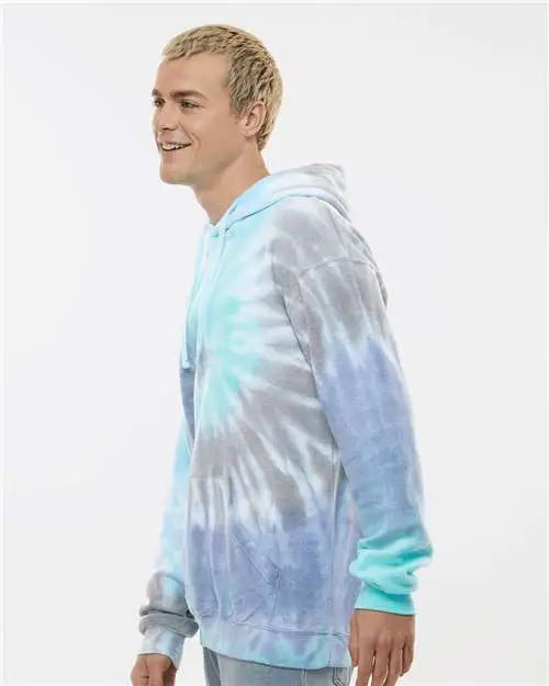 Colortone 8600c Tie-dyed Cloud Fleece Hooded Sweatshirt - 8600 - Glacier