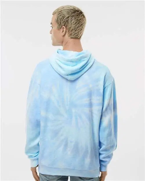 Colortone 8600c Tie-dyed Cloud Fleece Hooded Sweatshirt - 8600 - Lagoon