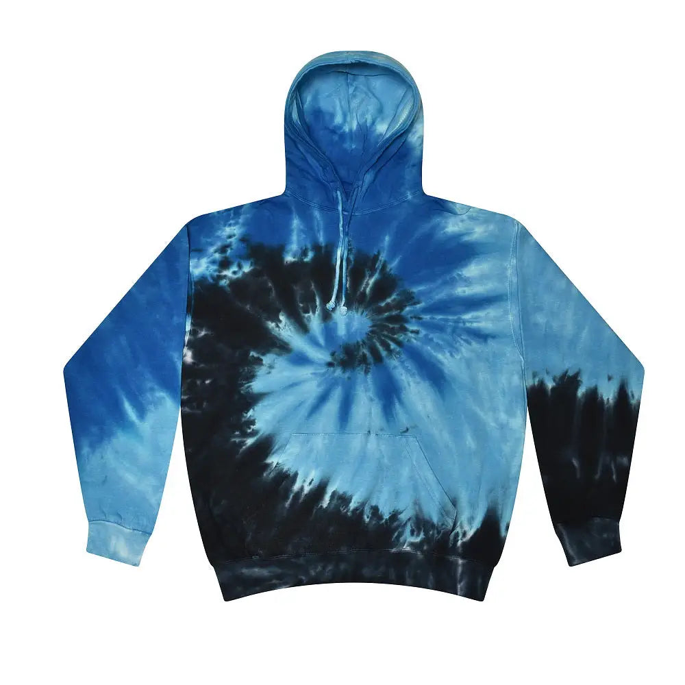 Colortone 8777 Tie-dyed Hooded Sweatshirt - Blue Ocean