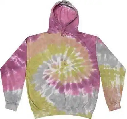 Colortone 8777 Tie-dyed Hooded Sweatshirt - Desert Rose