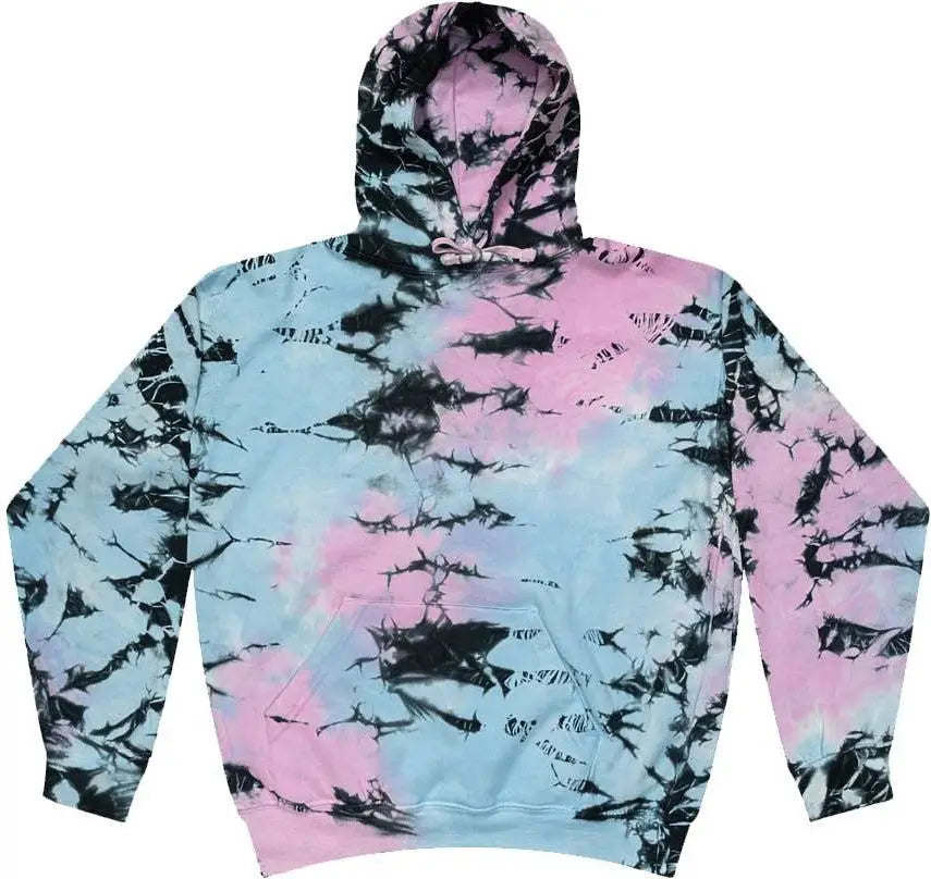 Colortone 8777 Tie-dyed Hooded Sweatshirt - Dream - Multi-colored / s