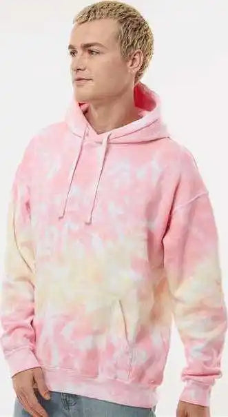Colortone 8777 Tie Dyed Hooded Sweatshirt Funnel Cake
