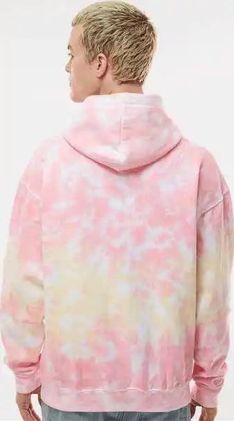 Colortone 8777 Tie Dyed Hooded Sweatshirt Funnel Cake