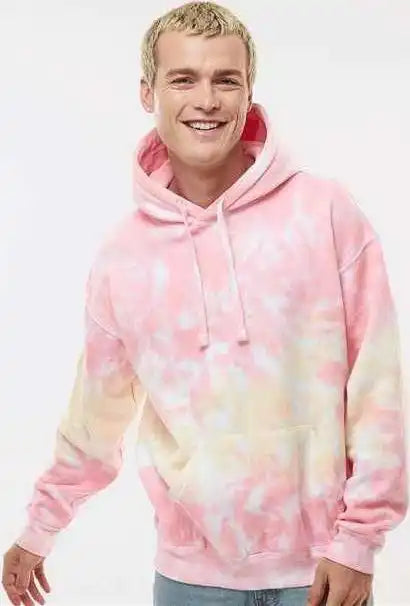 Colortone 8777 Tie-dyed Hooded Sweatshirt - Funnel Cake