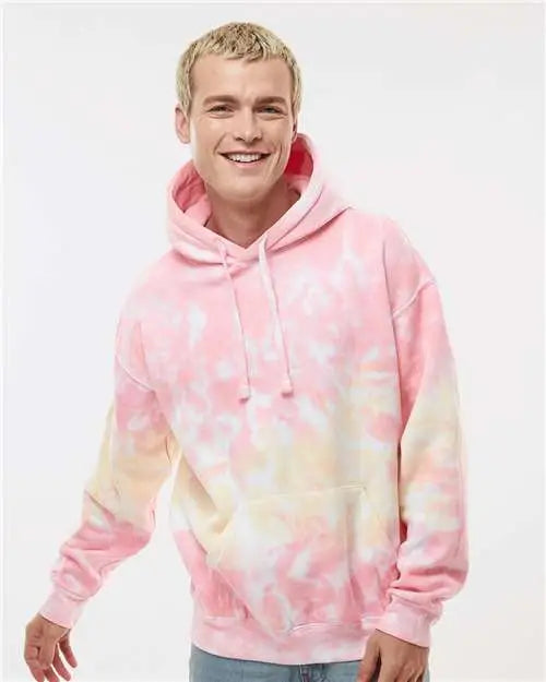 Colortone 8777 Tie-dyed Hooded Sweatshirt - Funnel Cake