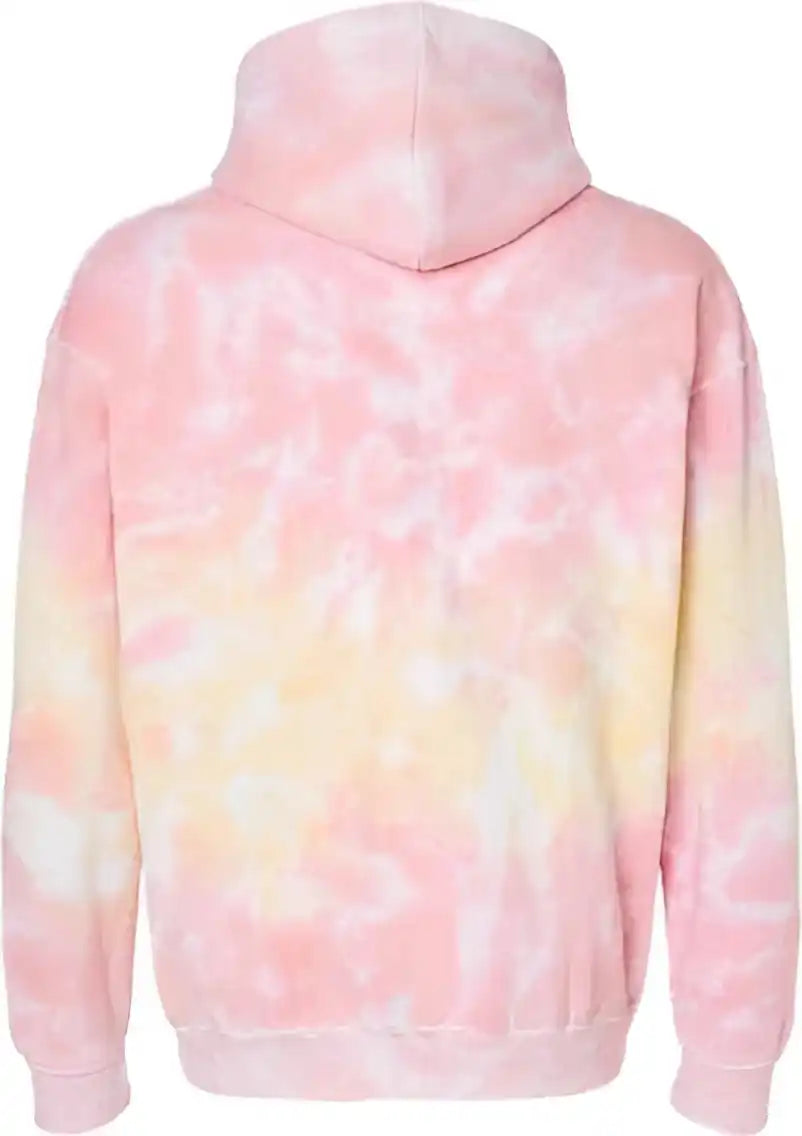 Colortone 8777 Tie Dyed Hooded Sweatshirt Funnel Cake
