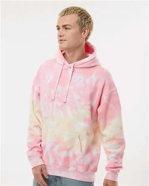 Colortone 8777 Tie-dyed Hooded Sweatshirt - Funnel Cake