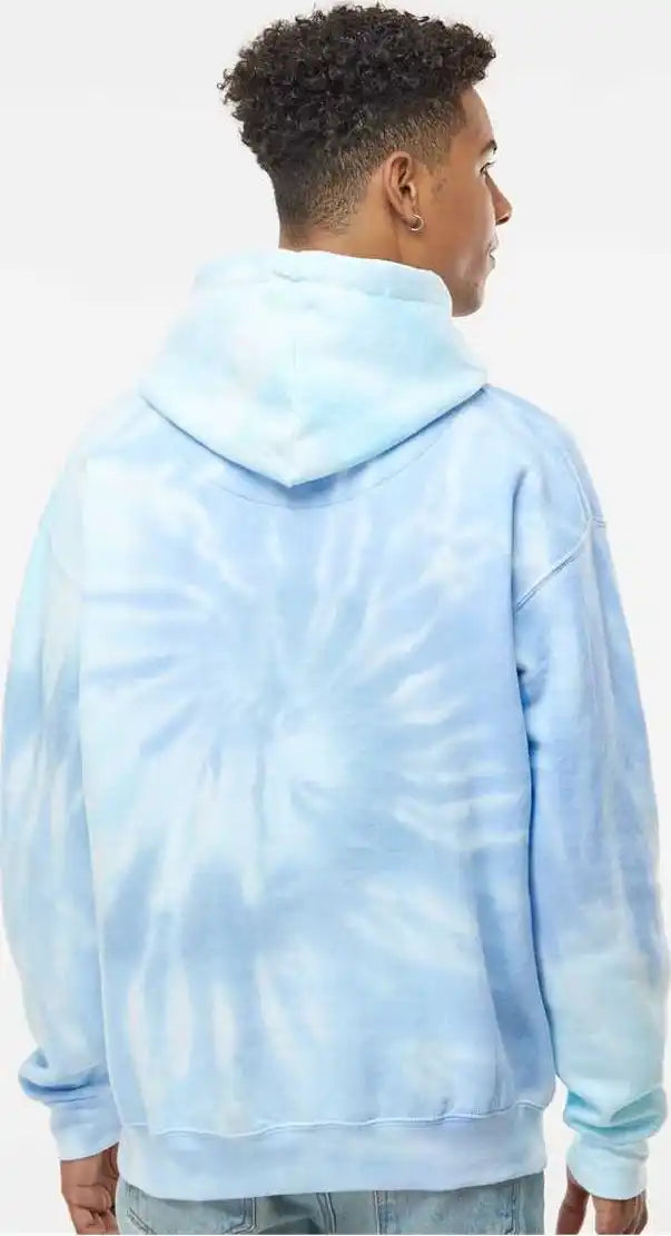 Colortone 8777 Tie Dyed Hooded Sweatshirt Lagoon