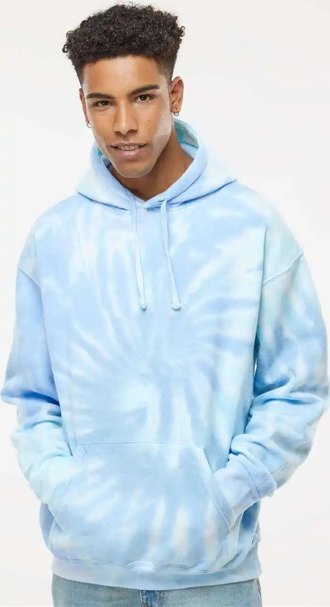 Colortone 8777 Tie Dyed Hooded Sweatshirt Lagoon