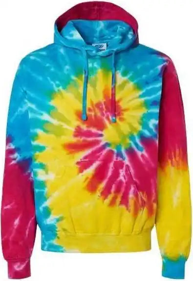 Colortone 8777 Tie-dyed Hooded Sweatshirt - Reactive Rainbow