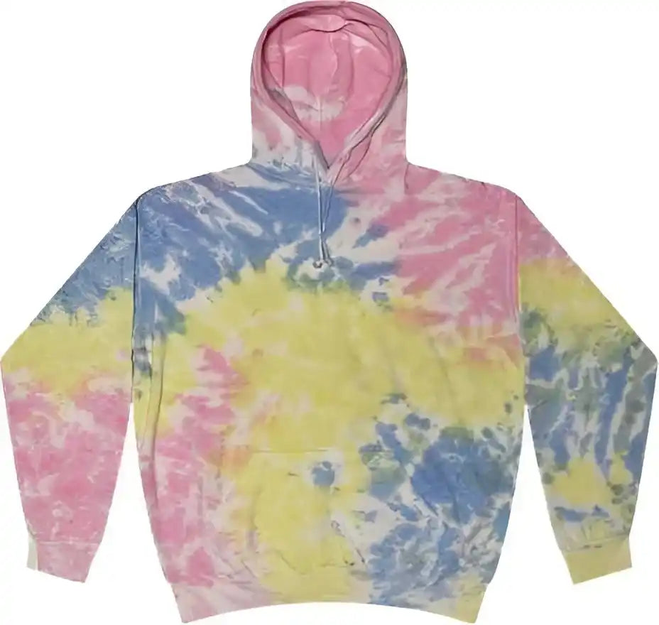 Colortone 8777 Tie Dyed Hooded Sweatshirt Sherbet